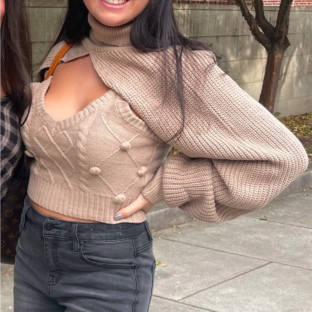 glamaker two piece sweater